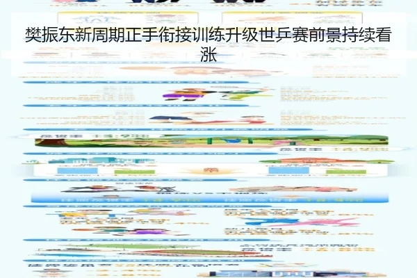 樊振东新周期正手衔接训练升级世乒赛前景持续看涨